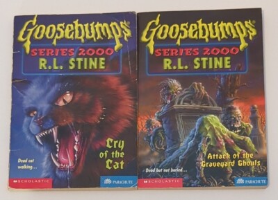 Goosebumps Series 2000 #1 Cry Cat #11 Attack Graveyard Ghouls R.L. Stine Books