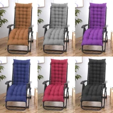 Chaise Lounge Cushion 49" 61" Indoor Outdoor Rocking Chair Sofa Cushion w/ Ties