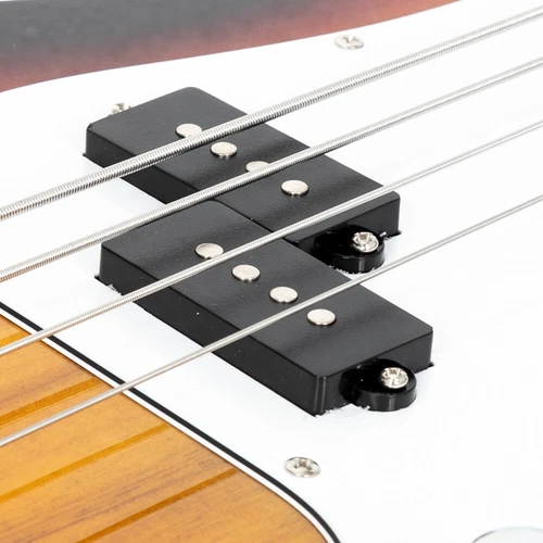 Glarry Fretless Electric Bass Guitar Full Size 4String Cord Wrench Tool New - Picture 9 of 12