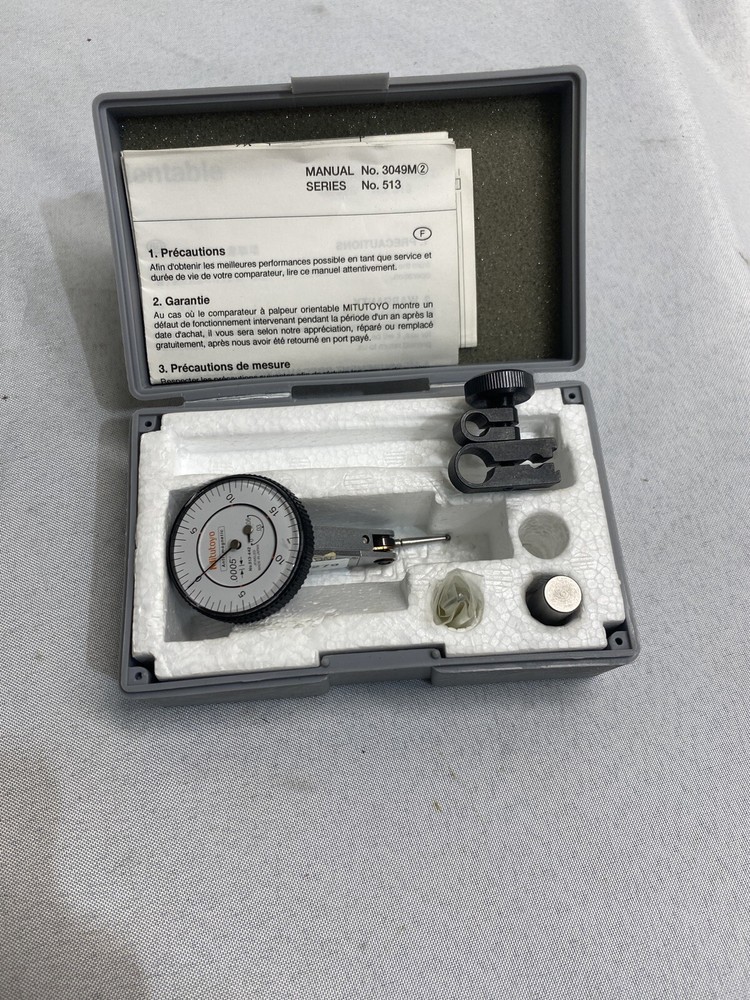 Mitutoyo 513-442 Dial Test Indicator Machinist Inspection Tool, 0.0005