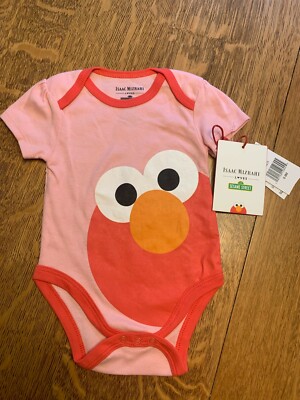 ISAAC MIZRAHI ELMO GIRLS ONE PIECE BODYSUIT SZ 6-9 MO NWT PINK,