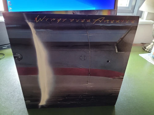 Paul McCartney & Wings Wings Over America Vinyl UK 1976 1st Press 3 LP & Poster