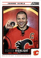 2012-13 Score Jarome Iginla #26 Calgary Flames