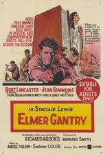 ELMER GANTRY Movie POSTER 27x40 B Burt Laner Shirley Jones Jean Simmons Dean