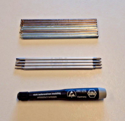 Wiha Tools 28000 System 4 ESD Precision Phillips Set + Inch Hex Blade Set USED