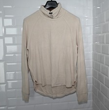 SMALL Varley Adkisson Cowl Neck Sweatshirt Tunic Sandshell Top