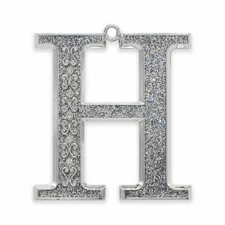 Letter H | Harvey Lewis Holiday Ornament Christmas Tree Ornament With Crystals