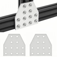 4 Pcs 8020 T Shape Joining Plate 12-Hole Connector for 2040 Aluminum Extrusion