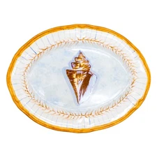 Certified International Kate  McRostie Shell Pattern 16” Oval Serving Platter