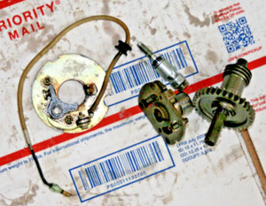 1972-73 HONDA XL250 OEM POINTS PLATE ACU W/EXTRAS /VIN # SL250SE-3008075
