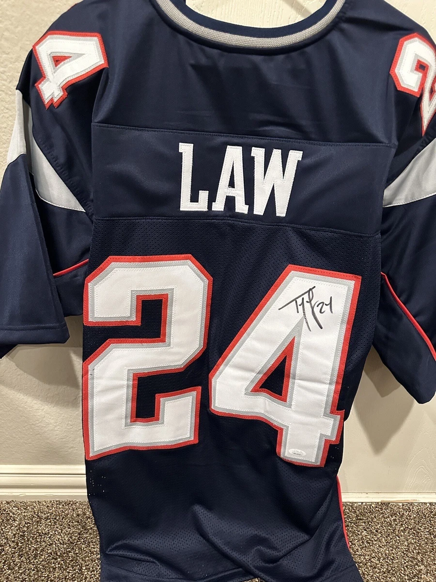 Ty law cheap autographed jersey