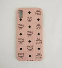 $140 MCM iPhone X XS Cell Phone Case in Soft Pink Visetos MZE8AVI97PZ001