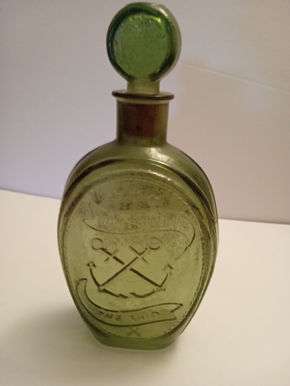 Vintage 1970 Old Ironside Green Whiskey Bottle eBay