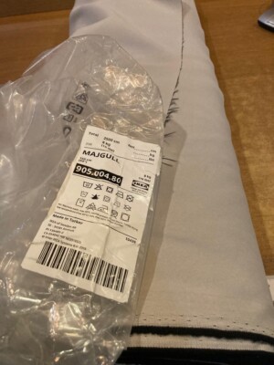 Ikea Majgull Zimmerverdunkelung Verdunkelungsstoff Meterware 150cm breit hellgrau