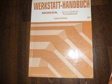 HONDA Werkstatt Handbuch Accord Turbodiesel  Nachtrag 1997 Original