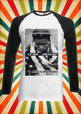 ASAP Rocky Long Live lustiges Rap Männer Frauen langes kurzärmliges Baseball-T-Shirt 2