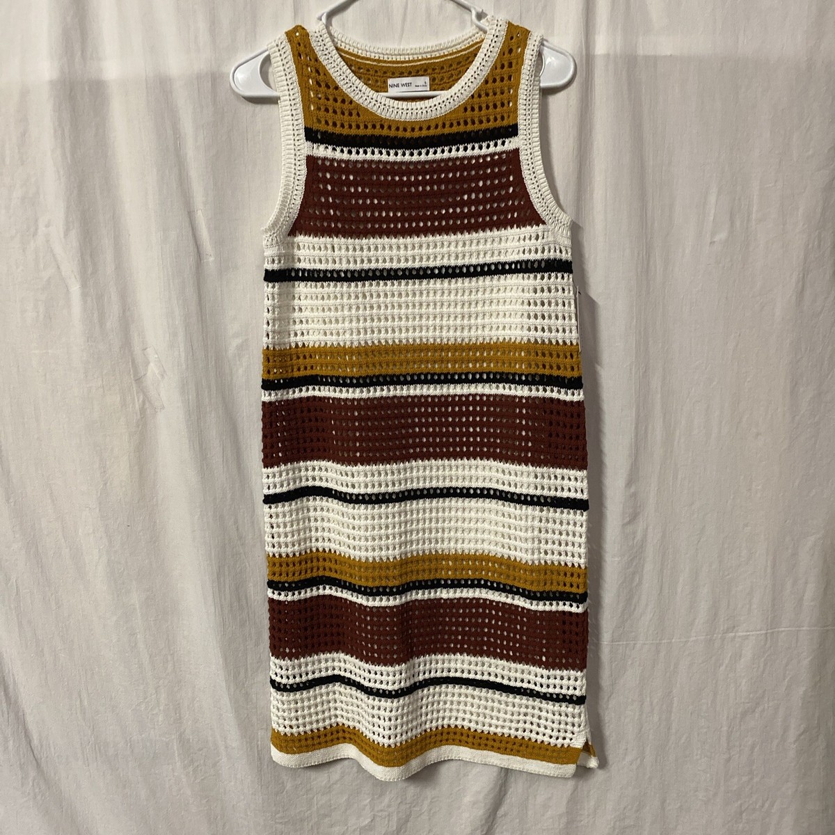 gown dress knitted summer Elegant Color Block Knitted Midi Dress main image 1