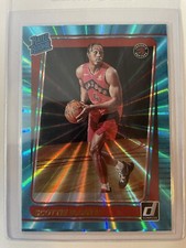 2021-22 Panini Donruss Rated Rookie Holo Teal Laser #236 Scottie Barnes (RC)