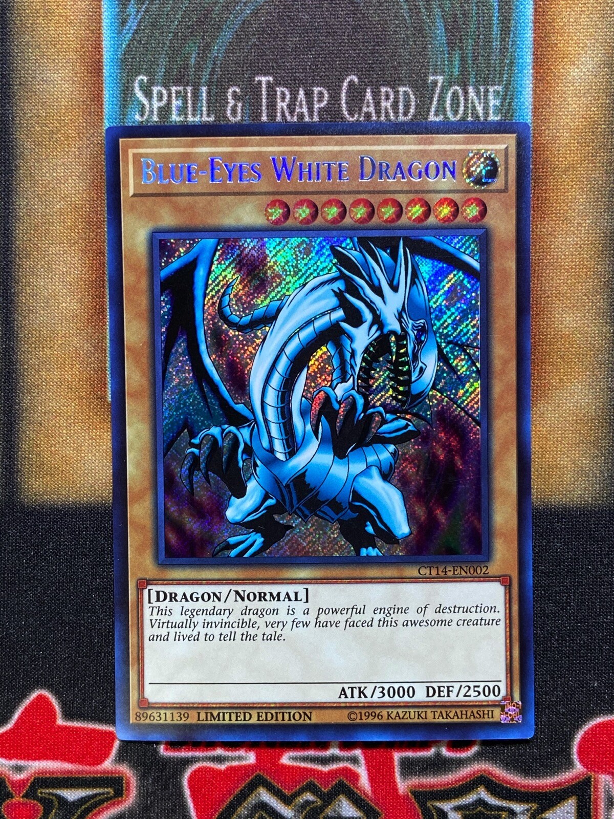 Yugioh BlueEyes White Dragon CT14EN002 Secret Rare Limited Edition eBay
