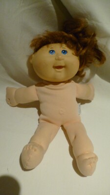 Vintage Cabbage Patch Kinder Stoffpuppe Puppe schlenker ca. 28 cm. CPK