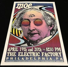 moe. poster Electric Factory Philadelphia 4/20/02  FGX Scott Benge AoMR-214.3