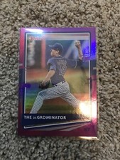 JACOB DEGROM Donruss 2020 MLB CARD - MEGA PINK HOLO NAME VARIATION Degrominator