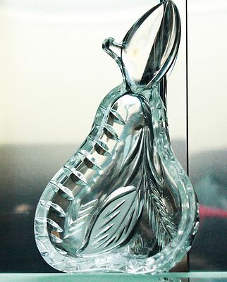 Orrefors Crystal 24% Bleikristall Schale Servierschale Schälchen Handmade Birne