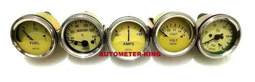 Smiths kit - Elec Temp + Oil + Fuel + Amp Gauge+ volt +Speedometer +Tacho 100 mm - Bild 2 von 3