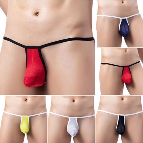 Herren Micro Tanga Glatte T-Rücken Unterwäsche Sexy Männlicher G-String C8 - Bild 12 von 51