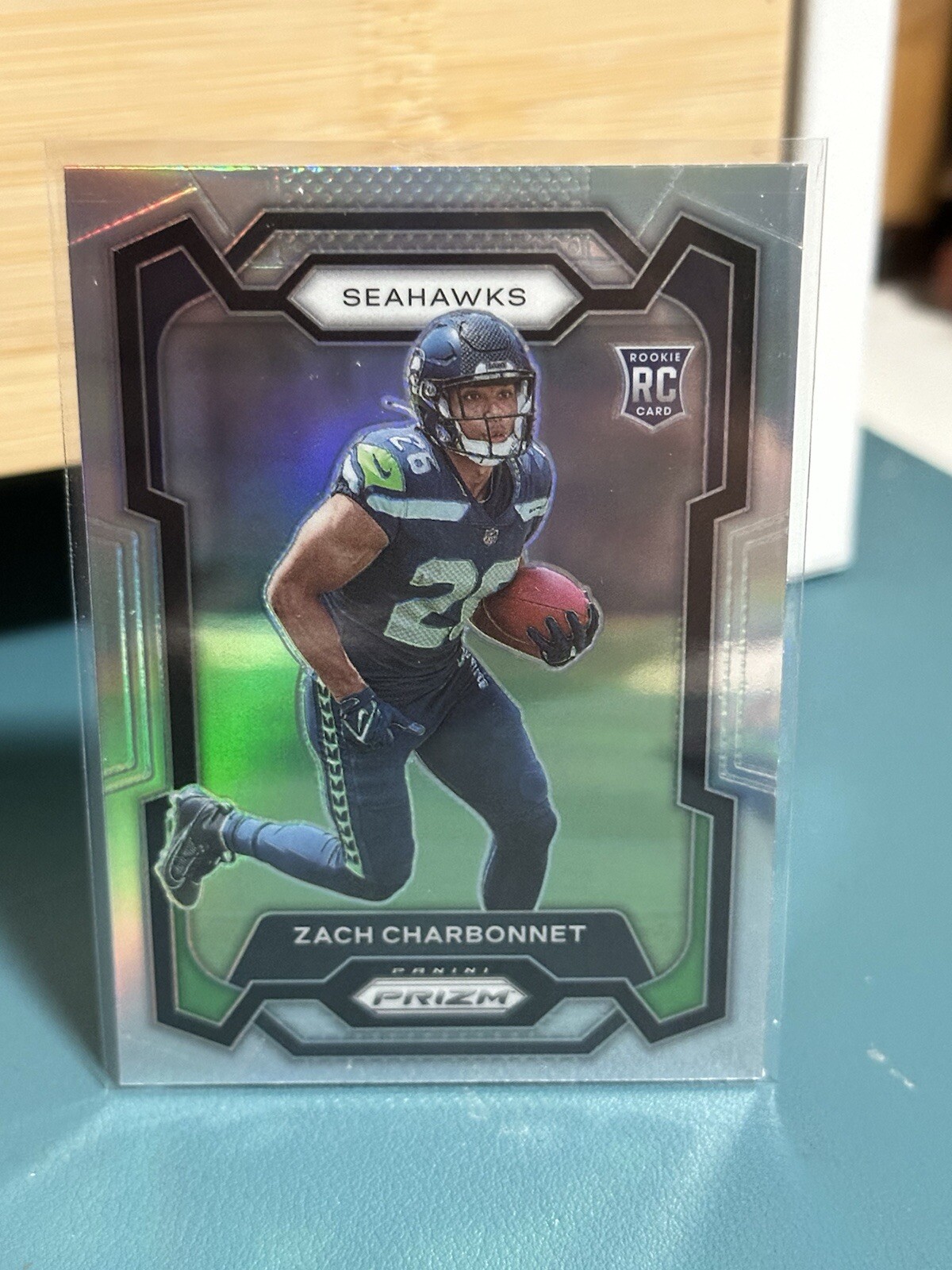 2023 Panini Prizm - Rookies Silver Prizm #392 Zach Charbonnet (RC)