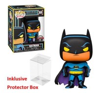 Funko Pop Dc #369 Batman Black Light Glow Special Figur Sealed + Protector Box
