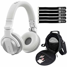Pioneer HDJ-CUE1BT Bluetooth Wireless DJ Headphones in Matte White w Carry Case