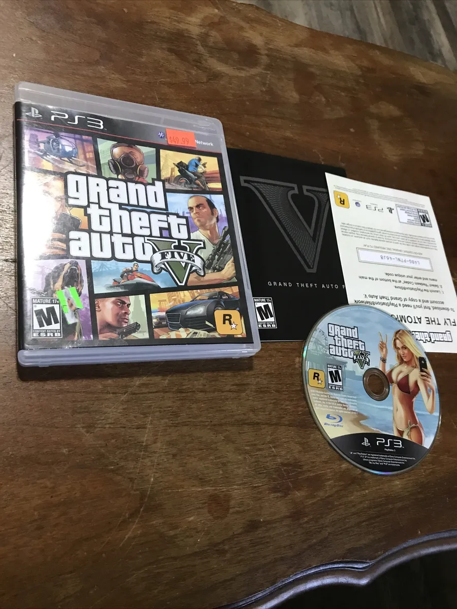 Torches Refrain sharply Grand Theft Auto V GTA 5 PS3 Rockstar Sony Playstation Complete CIB | eBay