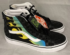 vans sk8 hi zip glow flame