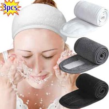 3pcs Women New Adjustable SPA Facial Headbands Hair Bands for Face Washing Bands
