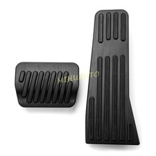 Black Aluminium Car Gas Brake Pedal Covers For 2019-2023 Mazda 3 CX30 CX50 BP DM