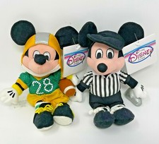 Football Mickey Mouse  Referee Mickey Disney Bean Bag Plush