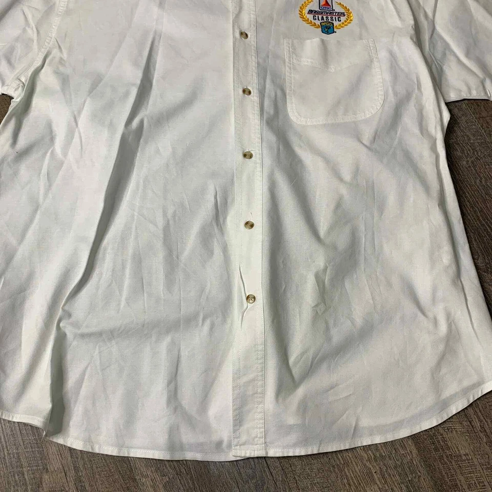 Camisa Blue Generation Para Hombre Talla XL Blanca Bassmaster Clásica Citgo Con Botones Foto 4 de 4