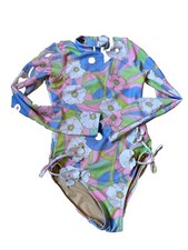 Shade Critters Palm Beach 6 Floral Long Sleeve One Piece Swimsuit