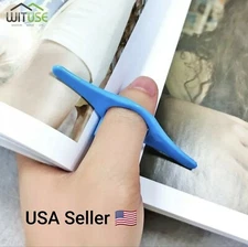 1pc PP Plastic Book Page Holder thumb bookmark Reading Accessories New Blue Book