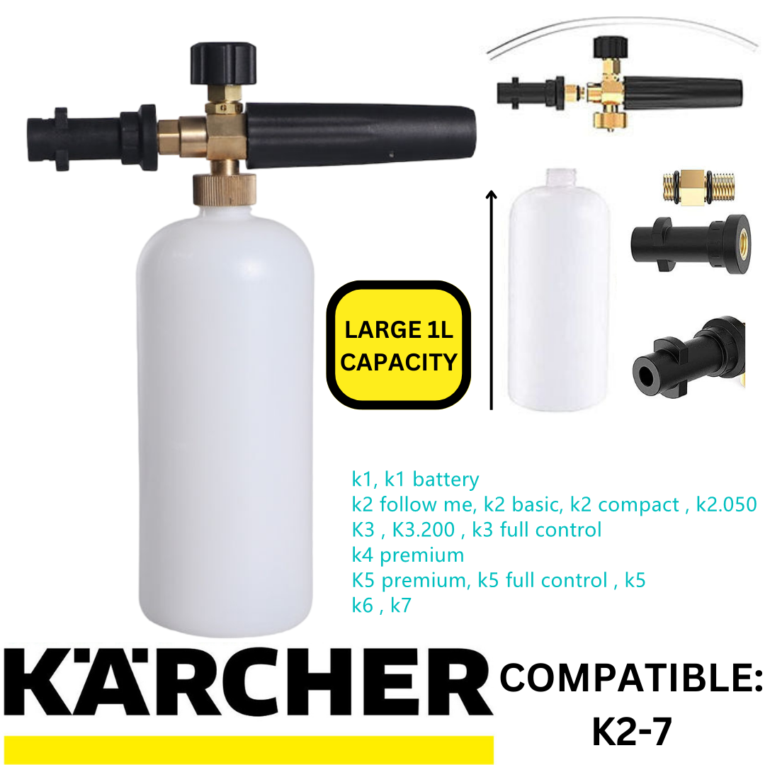 Snow Foam Cannon fit Karcher K2-K7 Lance Car Pressure Washer