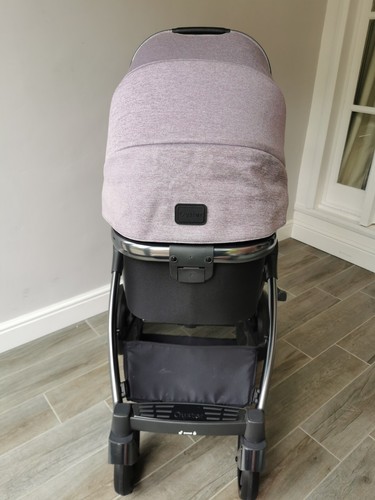 Babystyle Oyster 3 Pushchair Pram - Gun Metal Chassis/Lavender lilac purple - Picture 20 of 24