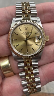 Rolex 68273 Mid Size Two Tone Datejust