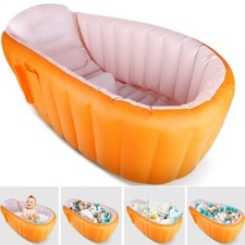 Baby Inflatable Bathtub Thick Portable Bathing Bath Tub For Kid Toddler Newborn