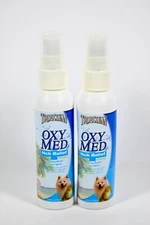 2 Tropiclean OXY MED Itch Relief Spray 4oz bottle For Dogs & Cats for Hot Spots