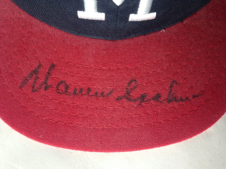 Warren Spahn signed Milwaukee Braves Cooperstown baseball hat auto HOF JSA COA - Image 2 of 4