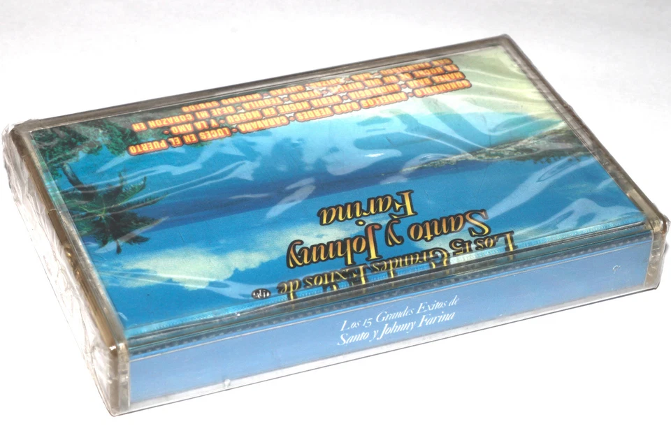 Santo Y Johnny Farina - Los 15 Grandes Exitos (Cassette Tape 1997) NEW SEALED - Image 3 of 4