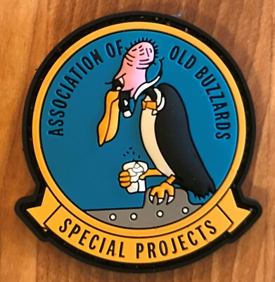 VPU-1 OLD BUZZARDS NAVY SPECIAL PROJECTS PATROL SQUADRON ONE PVC 3D RUBBER PATCH