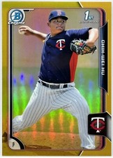 2015 Bowman Chrome- Prospects Gold #BCP112 Chih-Wei Hu /50 (RC)