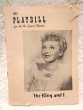 Vintage~Celeste Holm~The King and I Playbill~St. James Theatre~1952